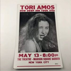 Tori Amos 1996 MSG NYC Cardboard Concert Poster